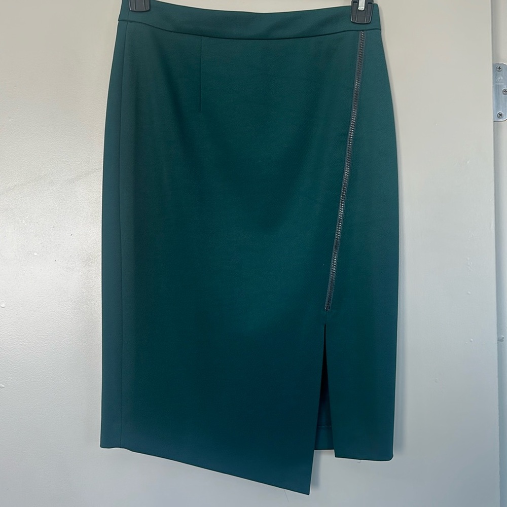 Forest Green pencil skirt